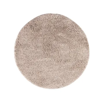 Tapete redondo Shaggy - White/grey, Ø220 cm - Kateha