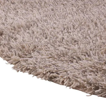 Tapete redondo Shaggy - White/grey, Ø220 cm - Kateha