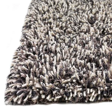 Tapete Shaggy - White/charcoal, 170x240 cm - Kateha