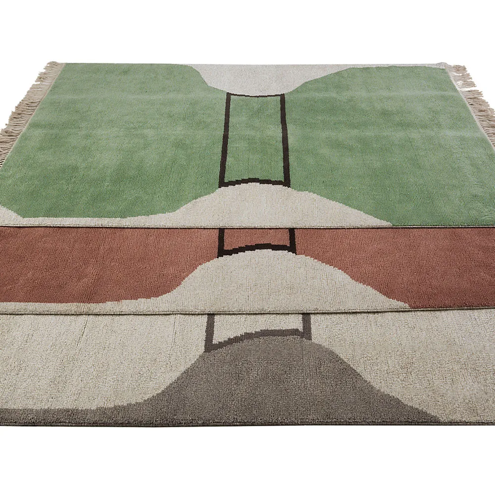 Tapete Silhouette flossa, verde dusty, 170x240 cm  Kateha