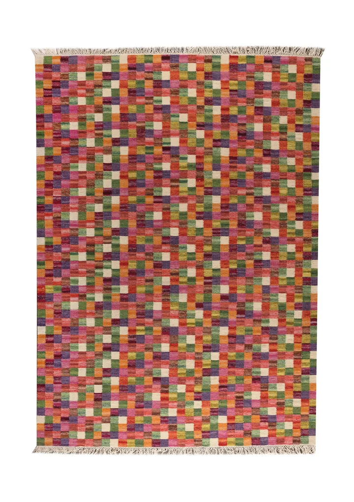 Tapete tecido à mão Small box, multi - 240x170 cm - Kateha