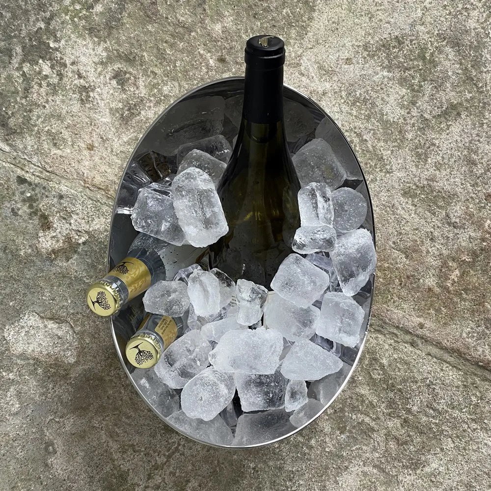 COOLER resfriador de vinho 20 cm, Aço polido Kay Bojesen