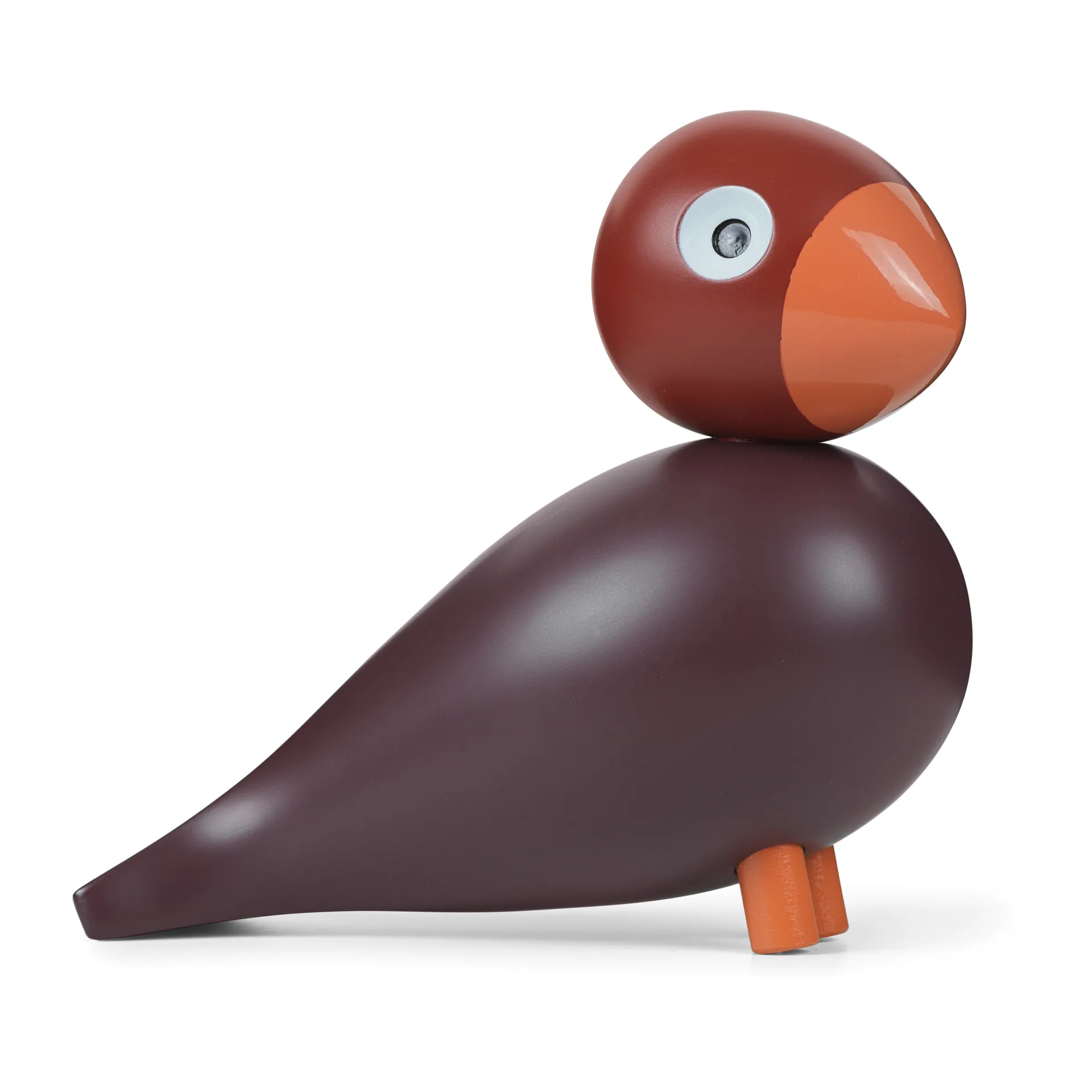 Ave Kay Bojesen Year Bird 2022 Poppy, Vermelho vinho Kay Bojesen Denmark