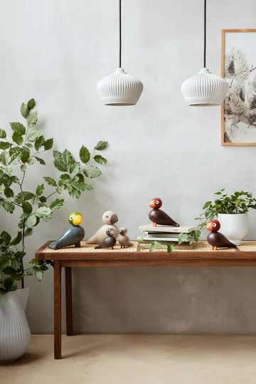 Ave Kay Bojesen Year Bird 2022 Poppy - Vermelho vinho - Kay Bojesen Denmark