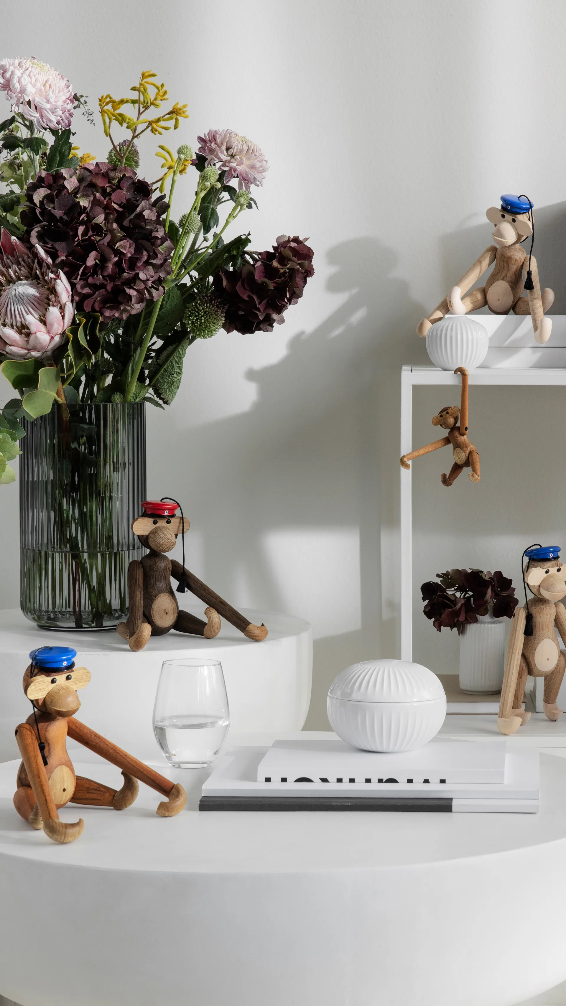 Chapéu de estudante para o macaco pequeno Kay Bojesen, Azul Kay Bojesen Denmark