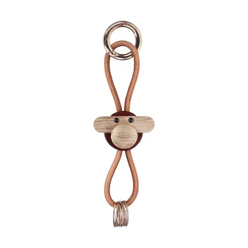 Chaveiro Kaj Bojesen macaco - Bordeaux, pele natural - Kay Bojesen Denmark