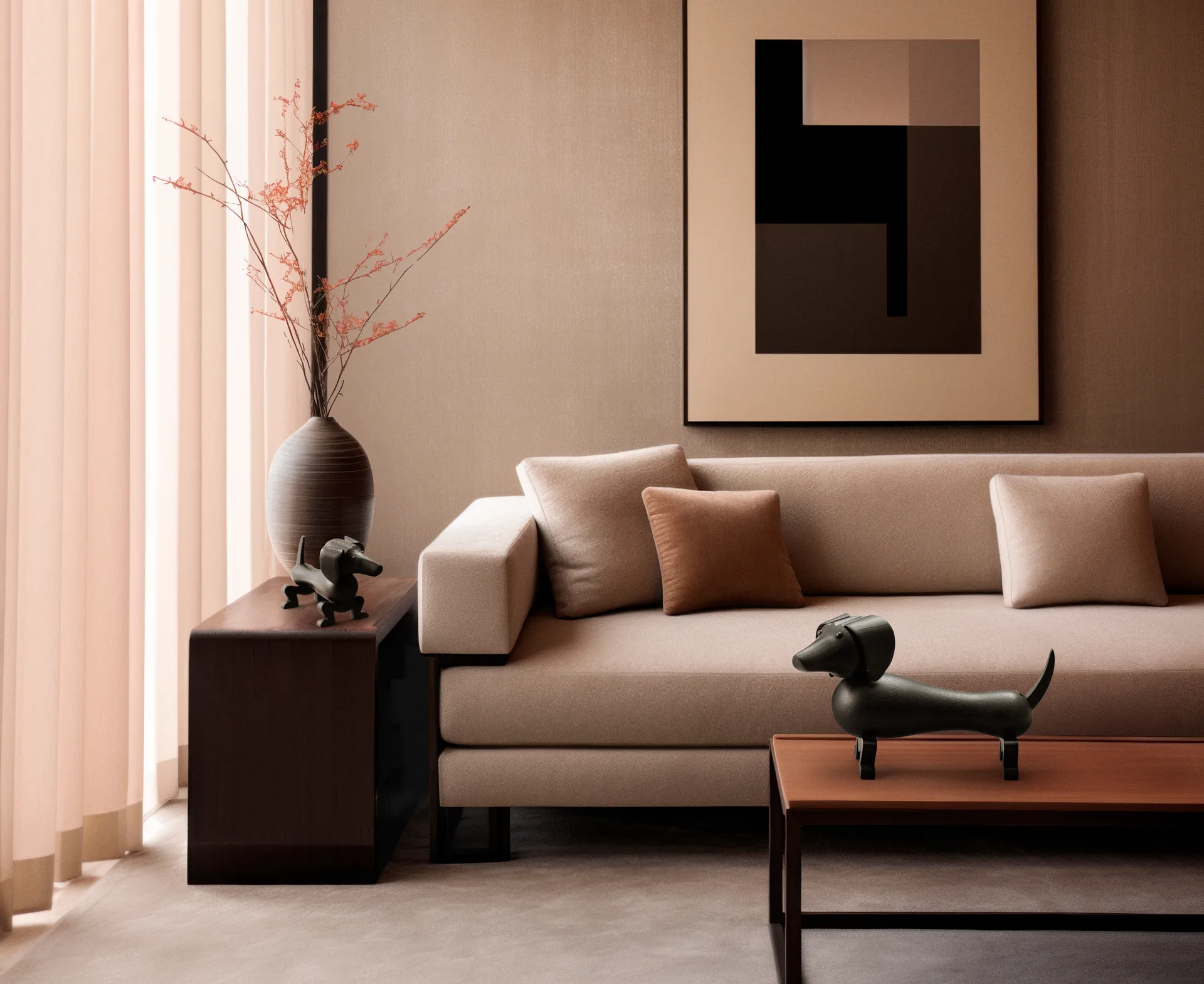 Kay Bojesen cão 28,5 cm, Carvalho escurecido Kay Bojesen Denmark