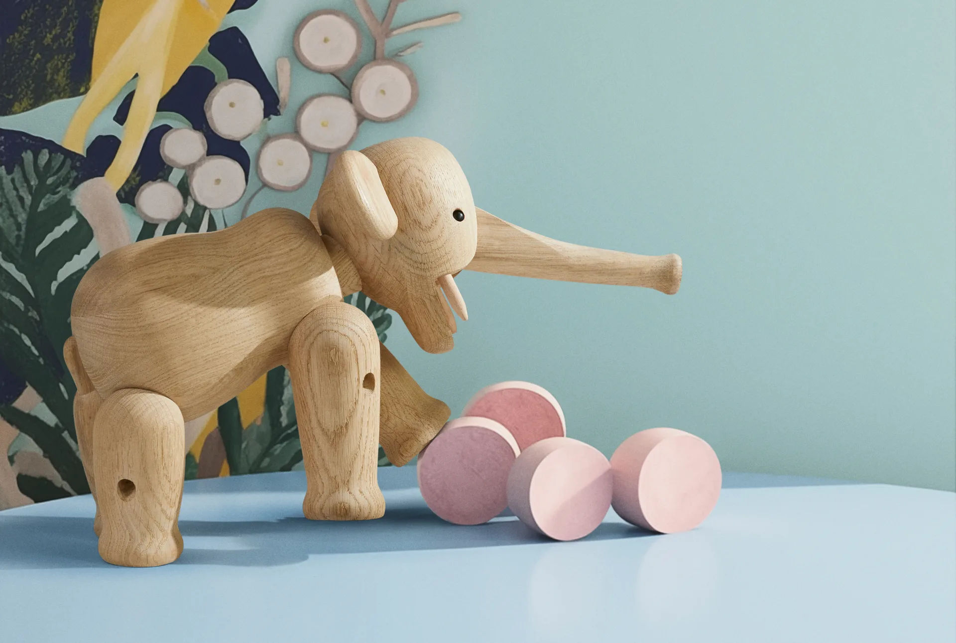 Kay Bojesen elefante grande, Carvalho Kay Bojesen Denmark