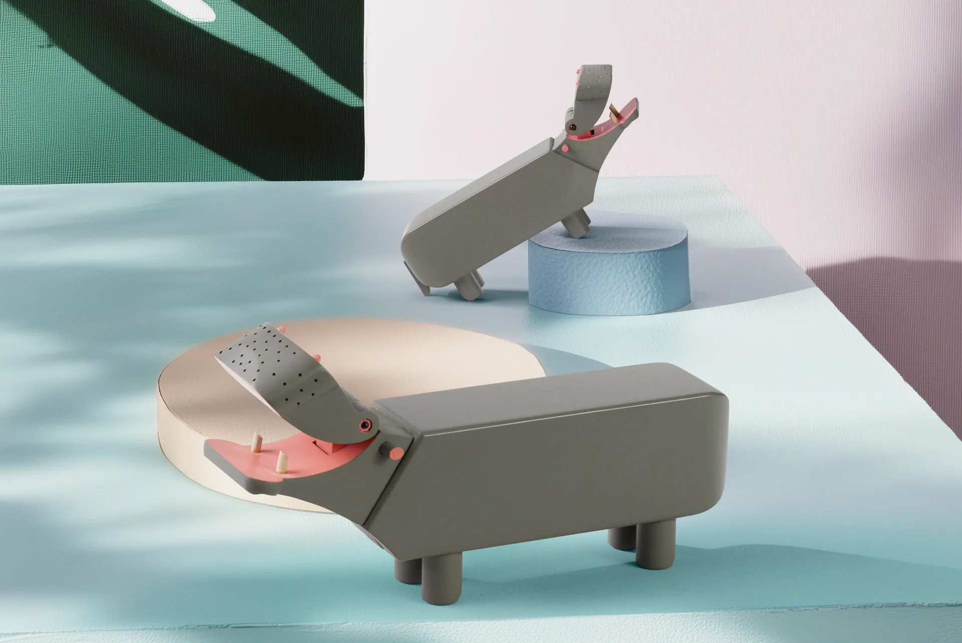 Kay Bojesen hipopótamo liliput, Cinza Kay Bojesen Denmark