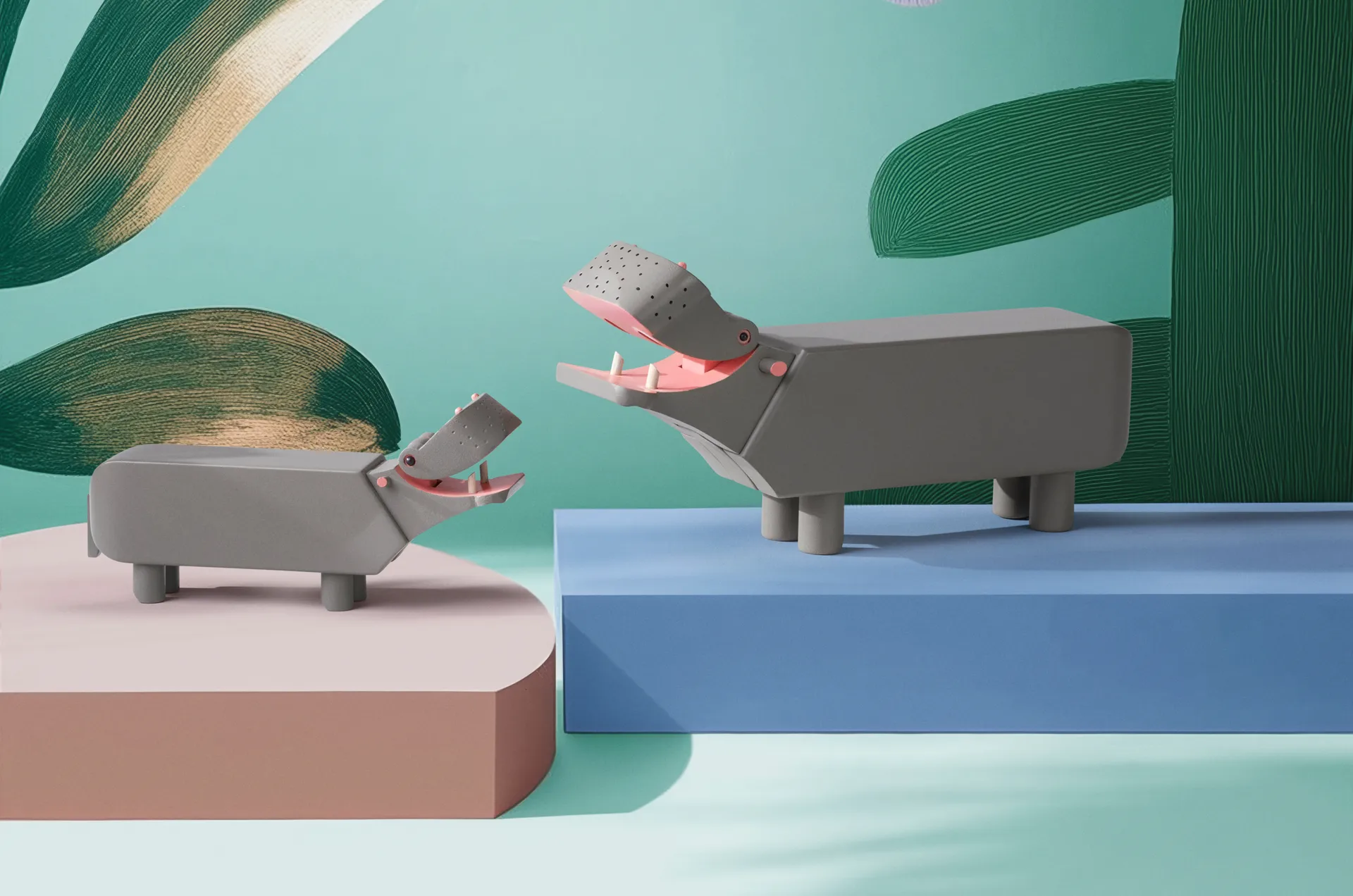 Kay Bojesen hipopótamo liliput, Cinza Kay Bojesen Denmark