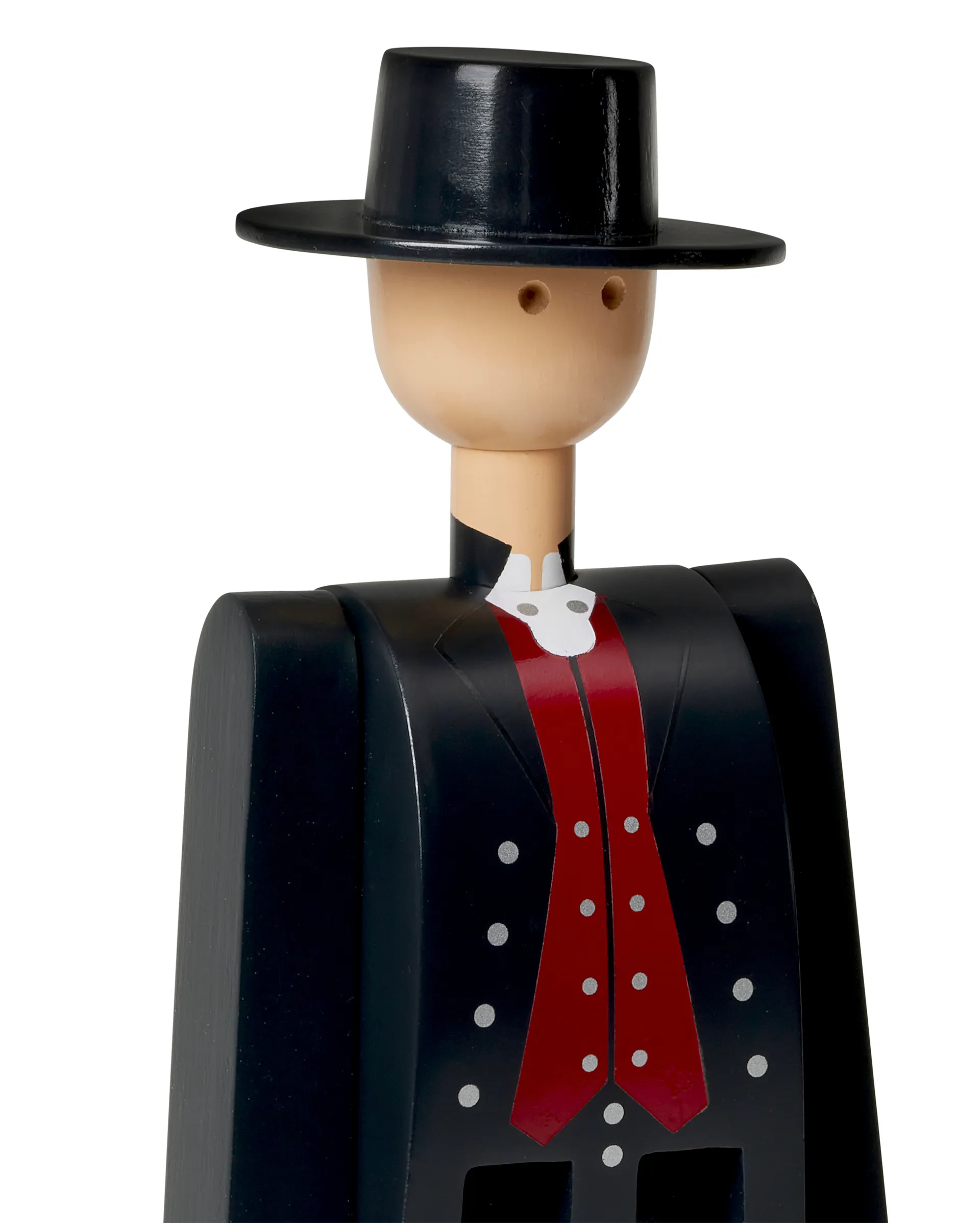 Kay Bojesen homem com traje folclórico norueguês, Preto-vermelho-branco Kay Bojesen Denmark