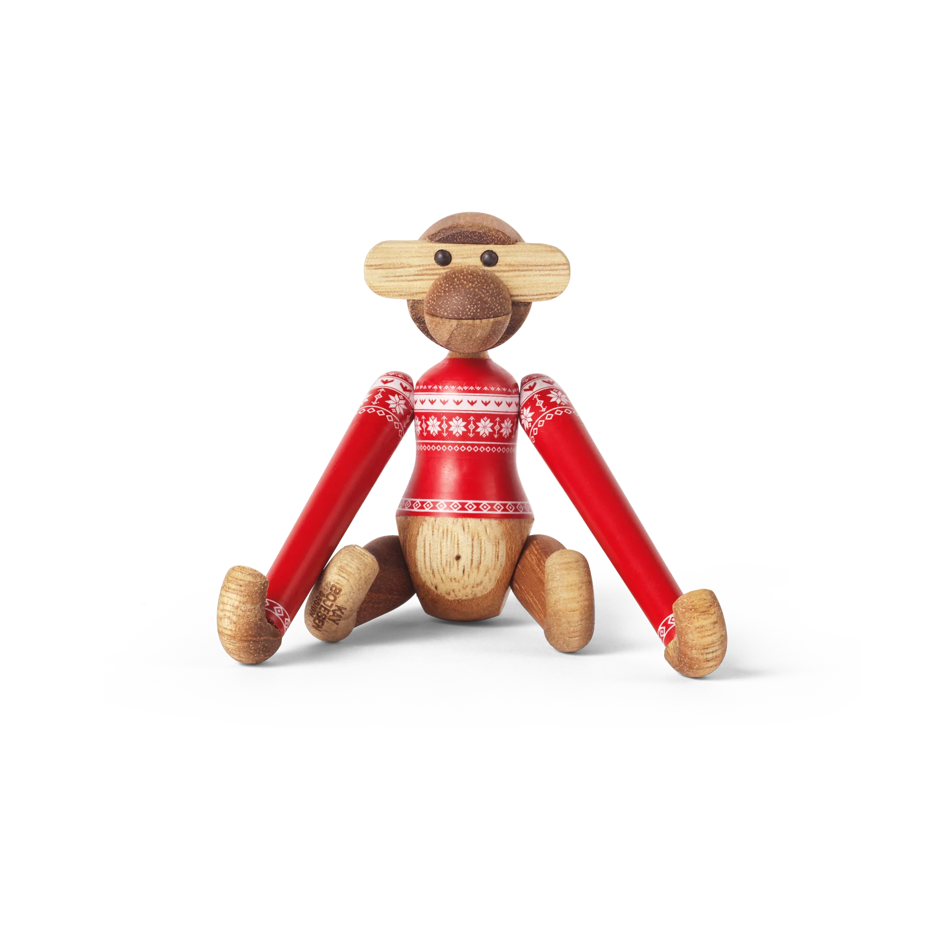 Kay Bojesen macaco mini Christmas Jumper 2024, Teca-Limba Kay Bojesen Denmark