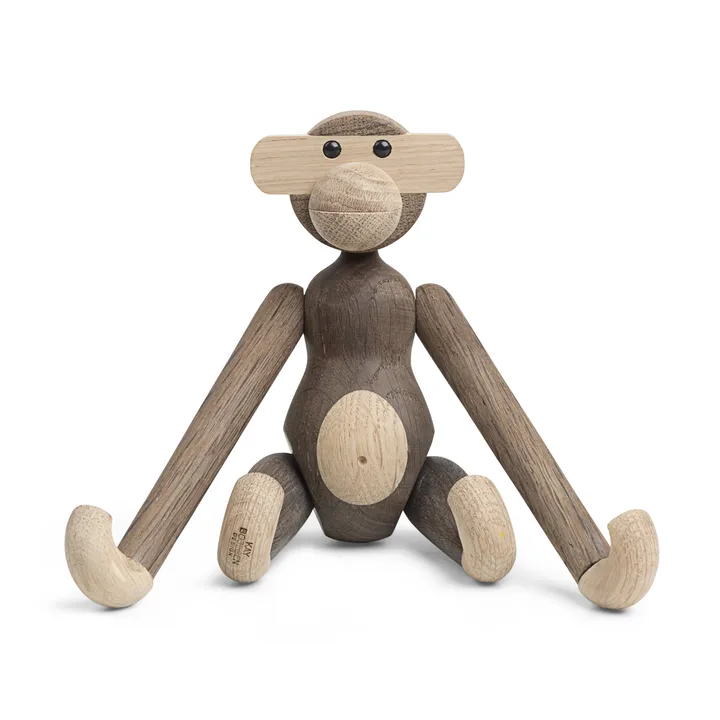 Kay Bojesen macaco pequeno - Carvalho-carvalho fumado, 20 cm - Kay Bojesen Denmark