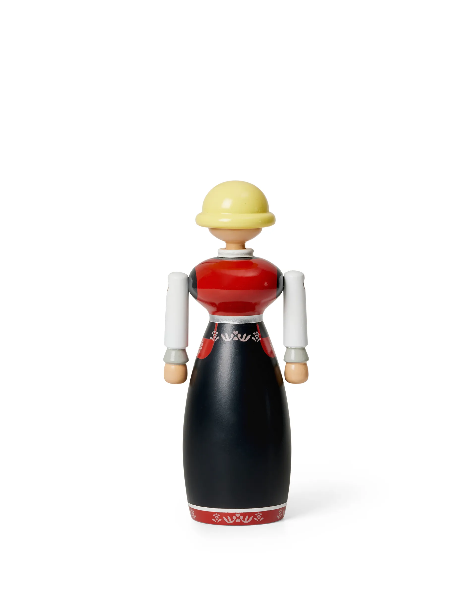 Kay Bojesen mulher em traje folclórico norueguês, Preto-vermelho-branco Kay Bojesen Denmark