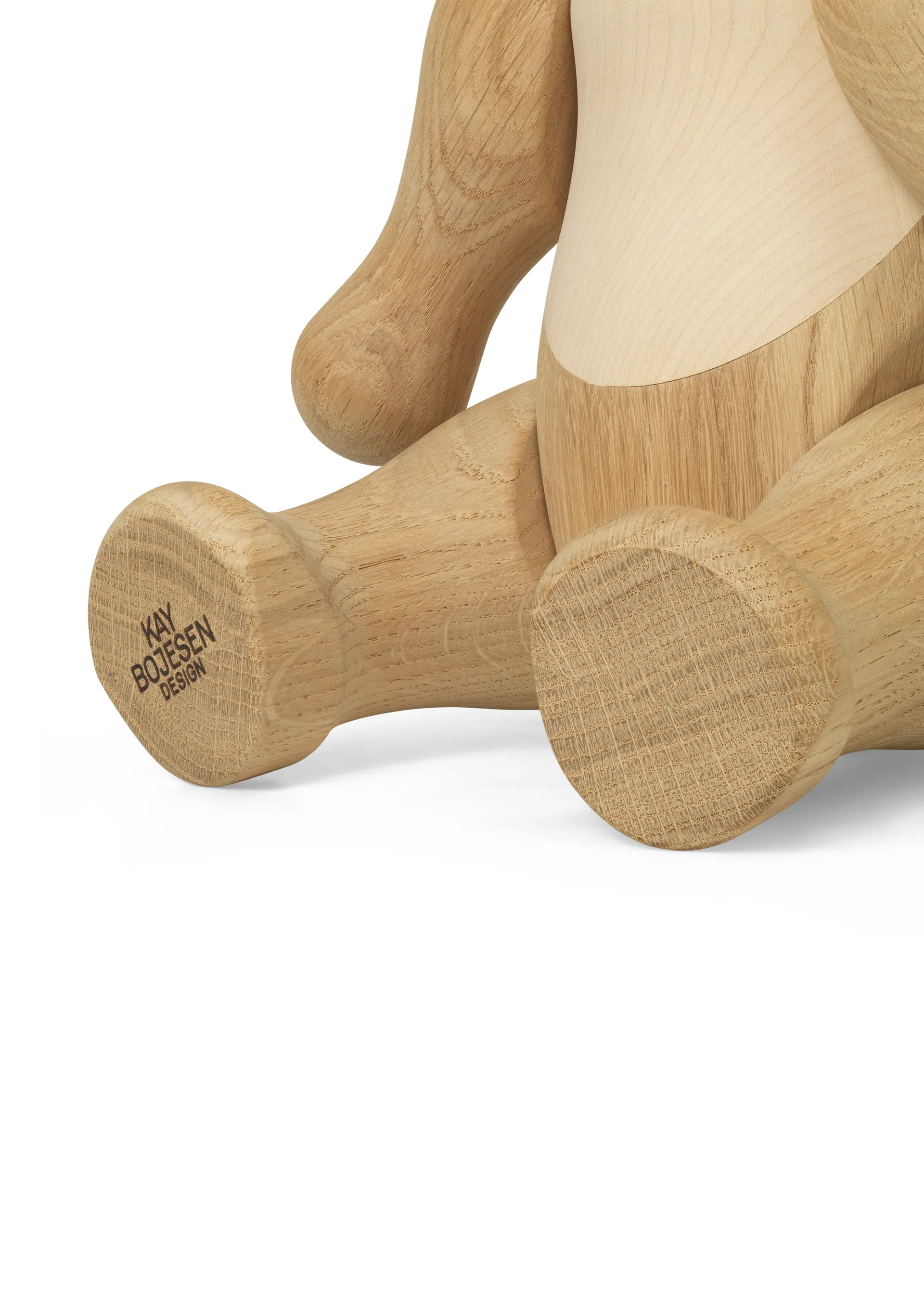 Kay Bojesen urso de madeira grande, carvalho-ácer Kay Bojesen Denmark