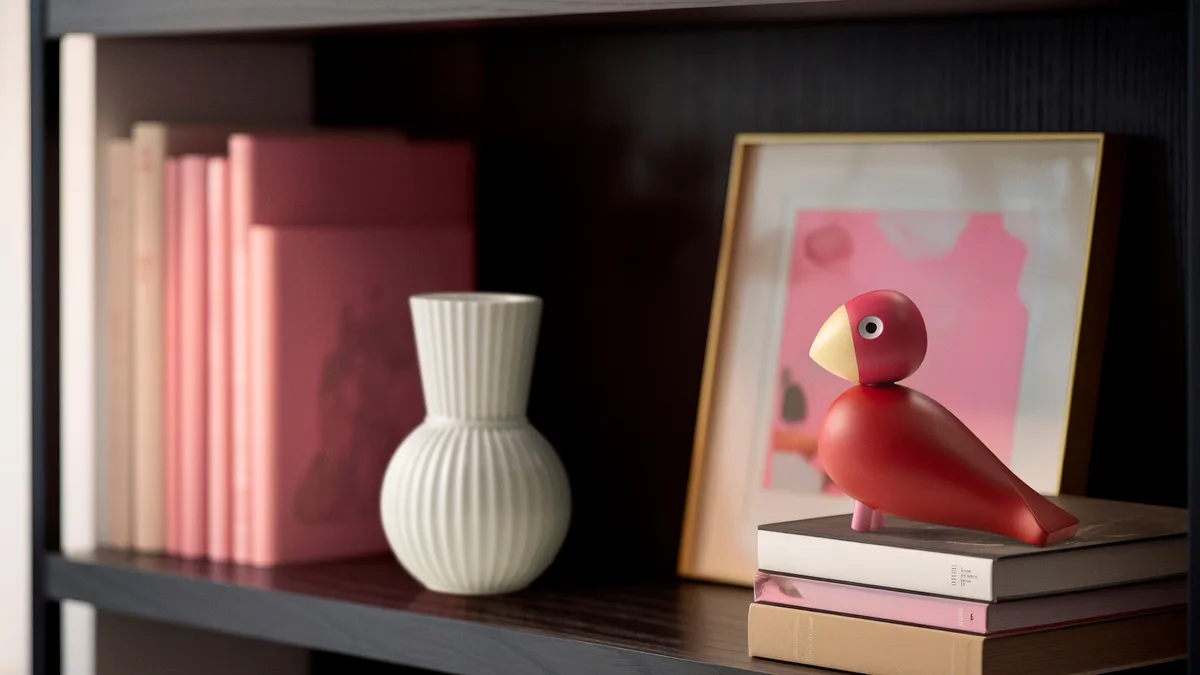 Kay Bojesen Year Bird 2024 pássaro Flora, Rosa Kay Bojesen Denmark