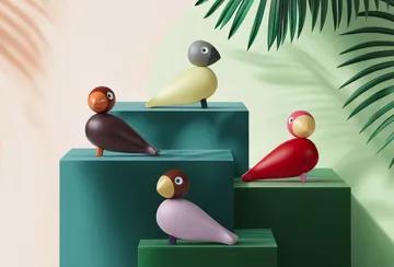 Kay Bojesen Year Bird 2025 Bella - Creme-cinza - Kay Bojesen Denmark