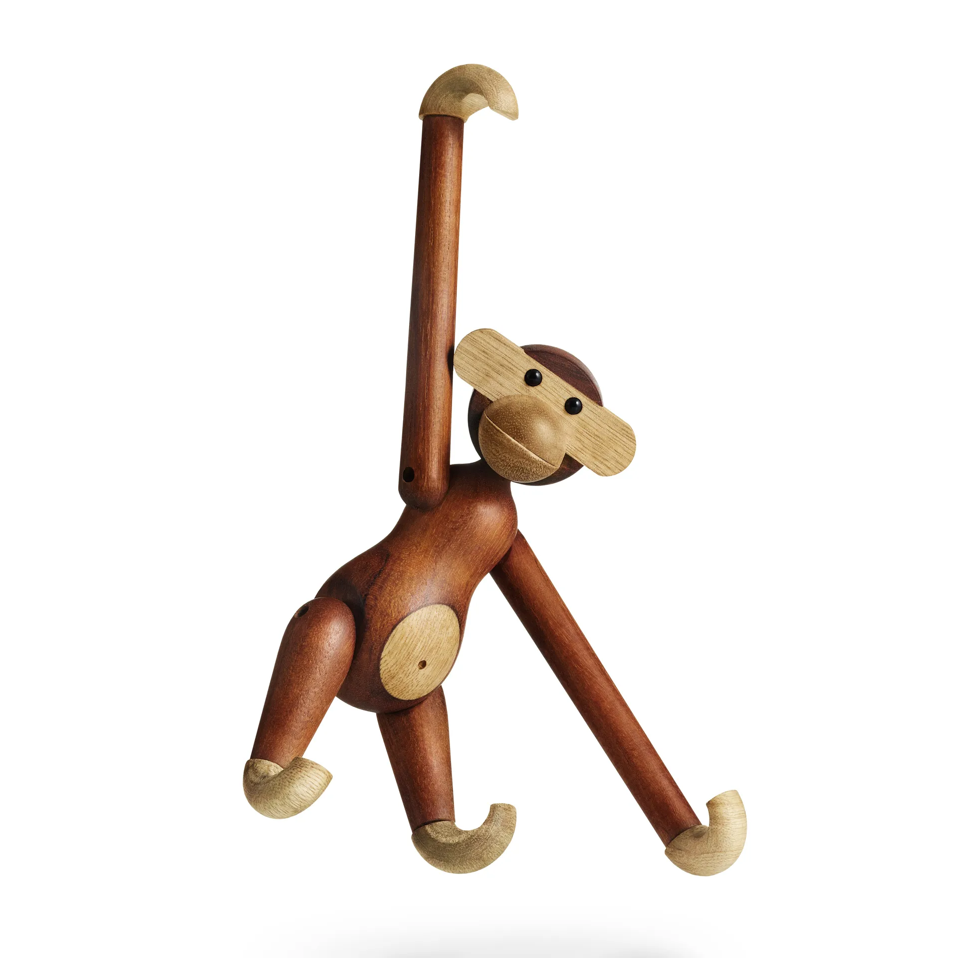 Macaco de madeira pequeno Kay Bojesen, madeira teca-limba 20 cm Kay Bojesen Denmark