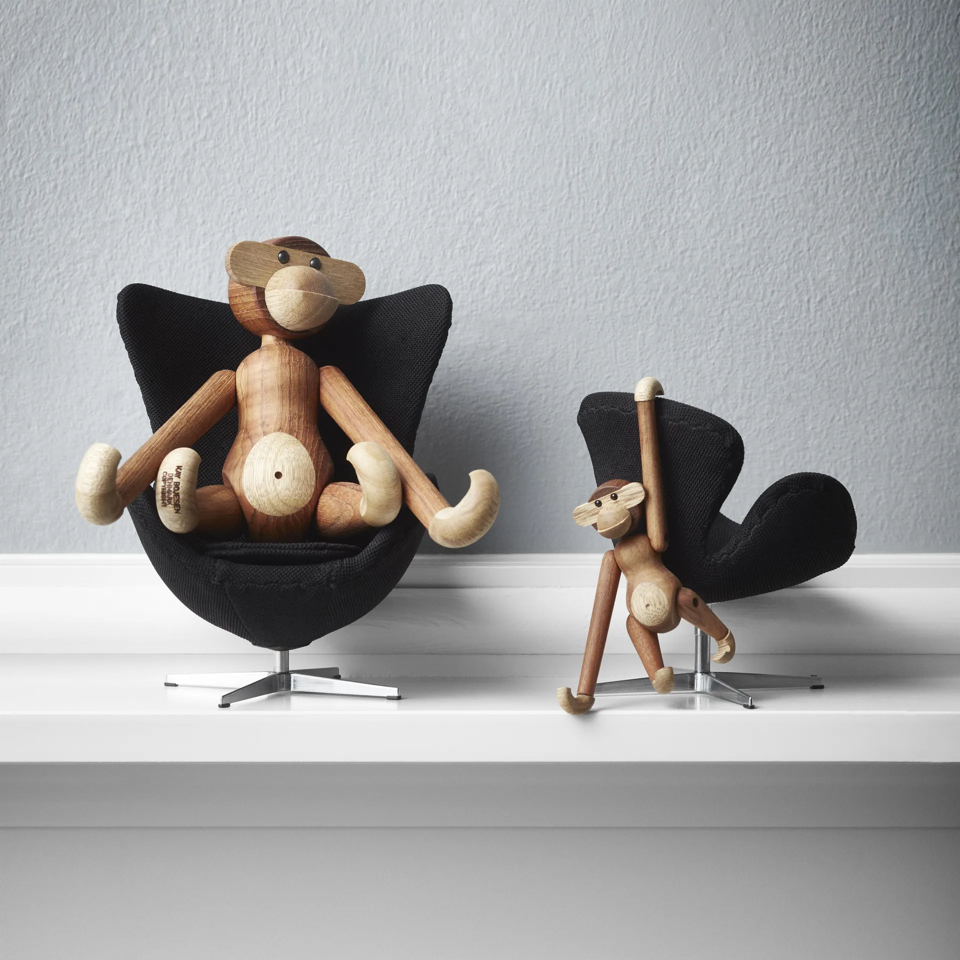 Macaco pequeno Kay Bojesen, madeira teca-limba Kay Bojesen Denmark