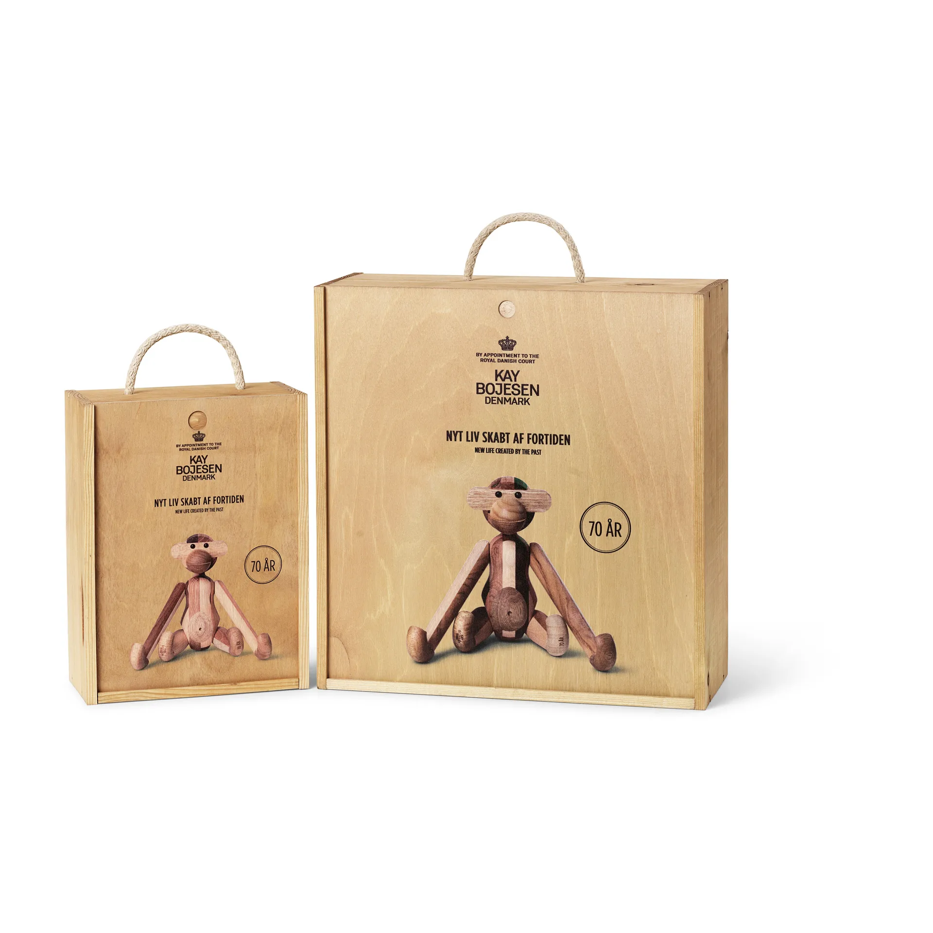 Macaco, versão aniversário de madeira mista Kay Bojesen, Pequeno Kay Bojesen Denmark