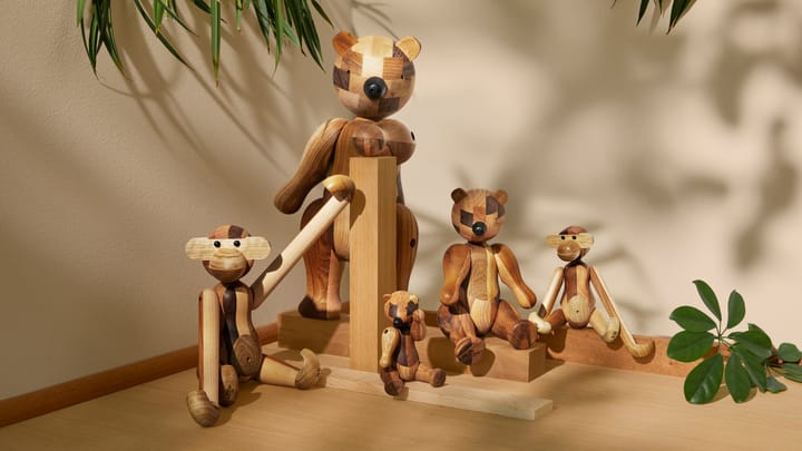 Macaco, versão aniversário de madeira mista Kay Bojesen, Pequeno Kay Bojesen Denmark