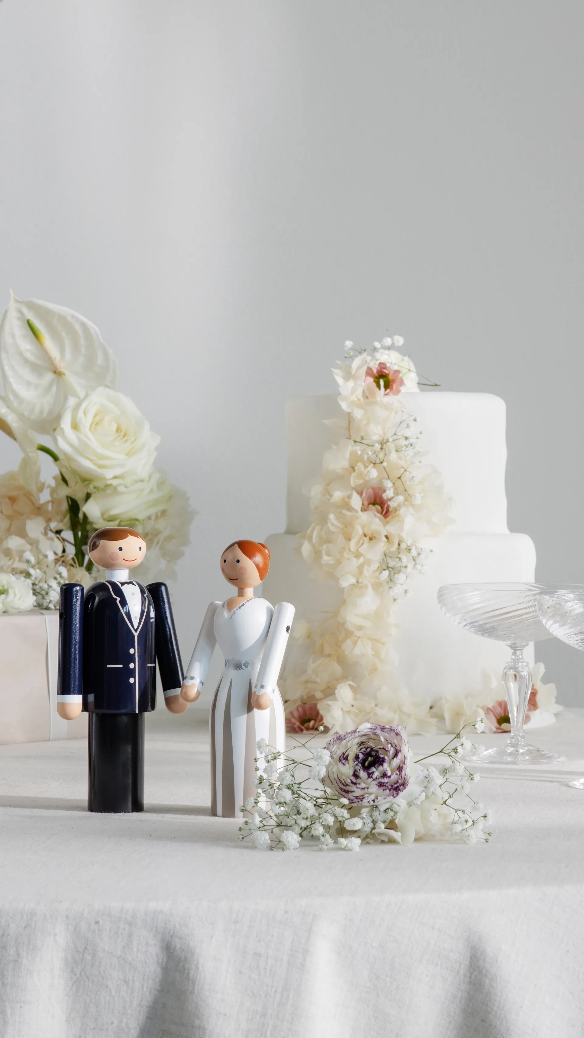 Noivo Kay Bojesen, Azul-preto e branco, 18 cm Kay Bojesen Denmark