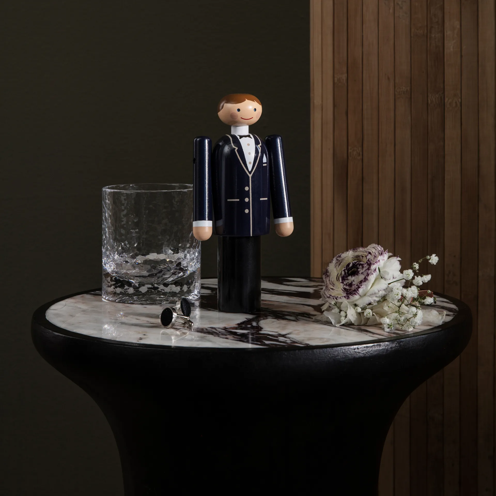 Noivo Kay Bojesen, Azul-preto e branco, 18 cm Kay Bojesen Denmark