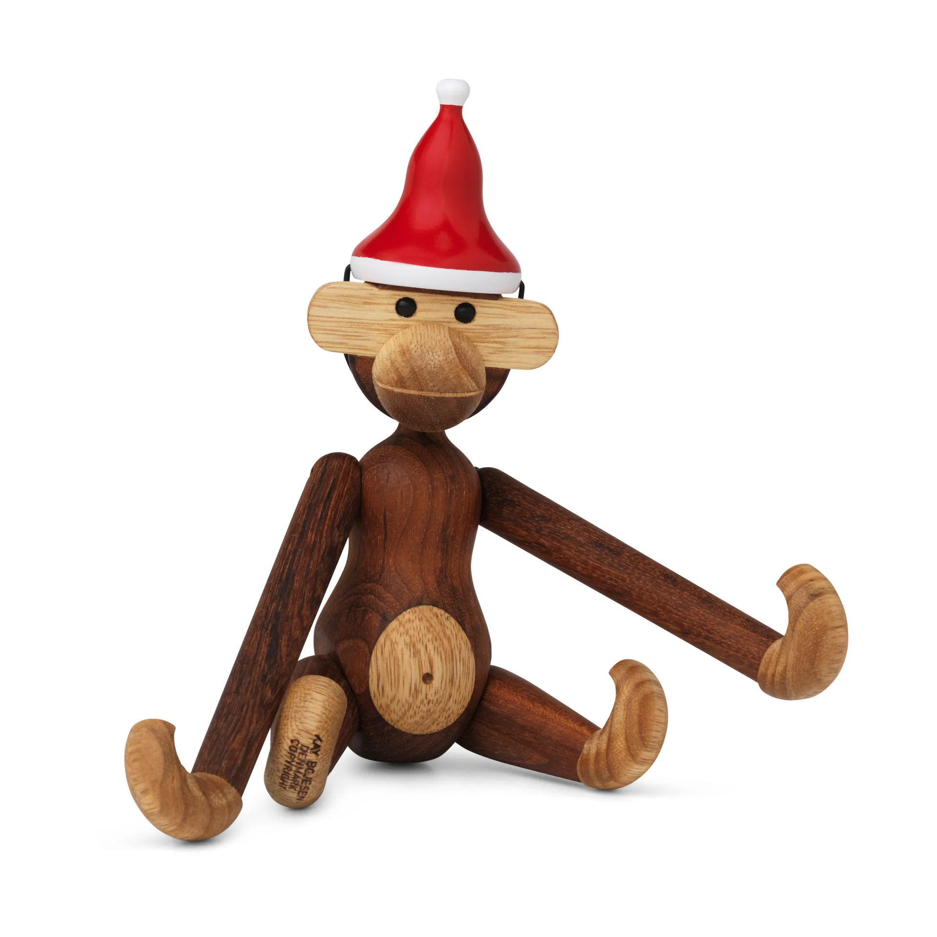Pequeno macaco com chapéu de Natal Kay Bojesen Denmark