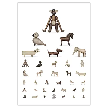 Póster Kay Bojesen animal - 50x70 cm - Kay Bojesen Denmark