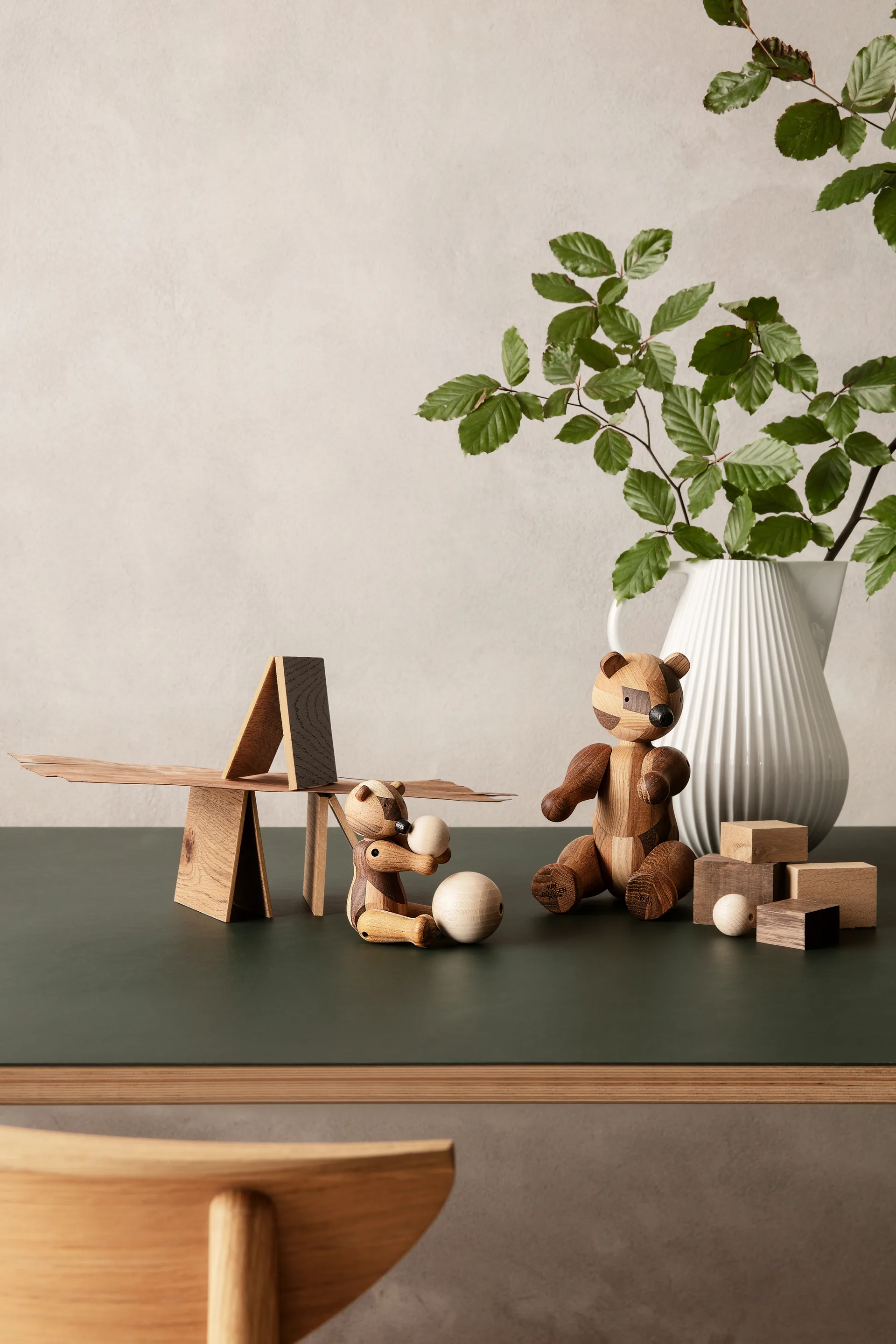 Urso de madeiro Edição de Aniversário Madeira Mista Kay Bojesen, Pequeno Kay Bojesen Denmark