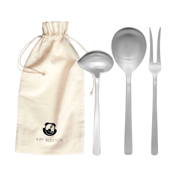 Grand Prix conjunto de servir 3 peças - Aço matte - Kay Bojesen