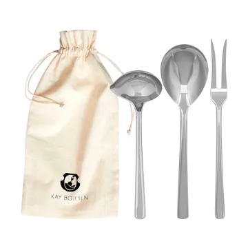 Grand Prix conjunto de servir 3 peças - Aço polido - Kay Bojesen