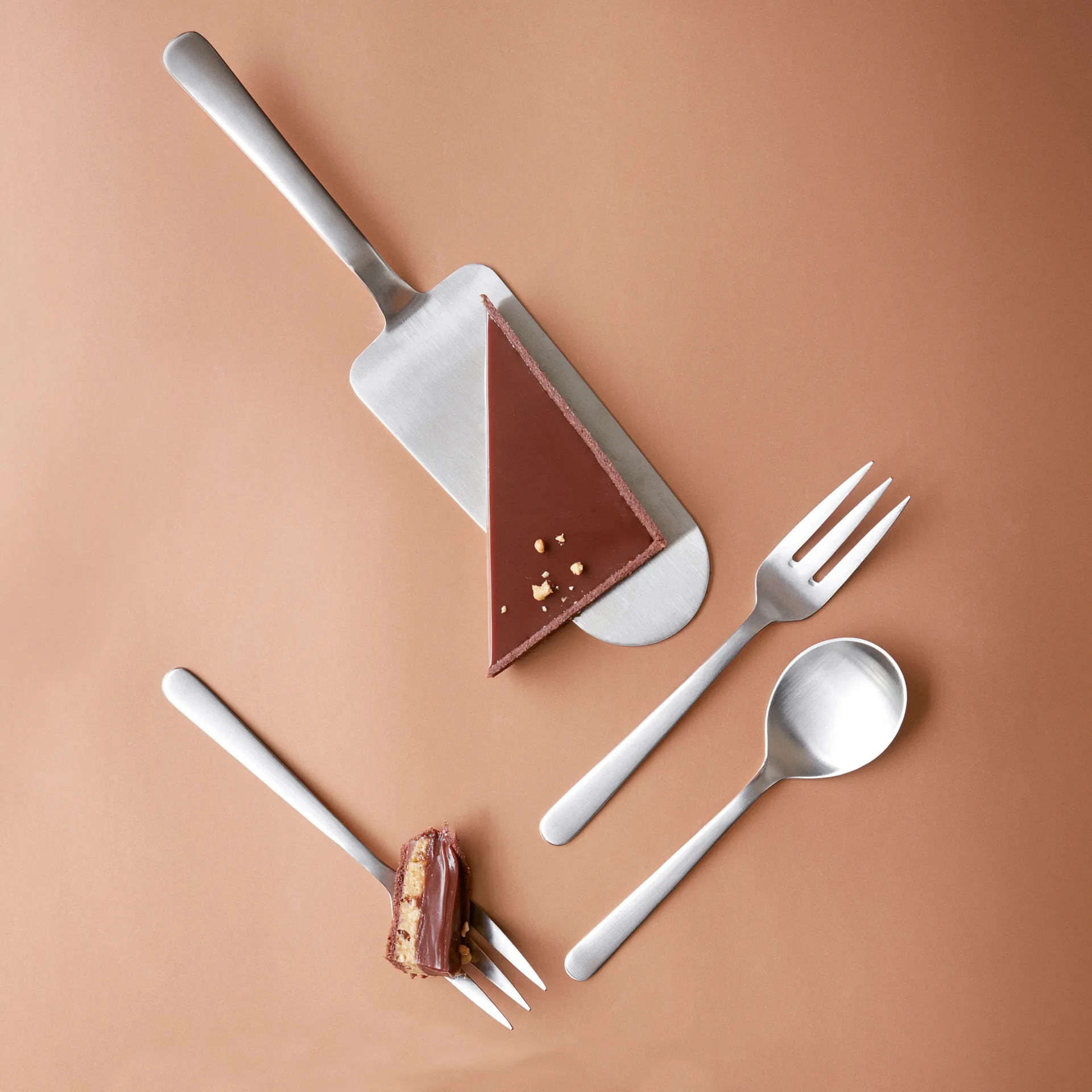 Grand Prix espátula de bolo 22.5 cm, Aço polido Kay Bojesen