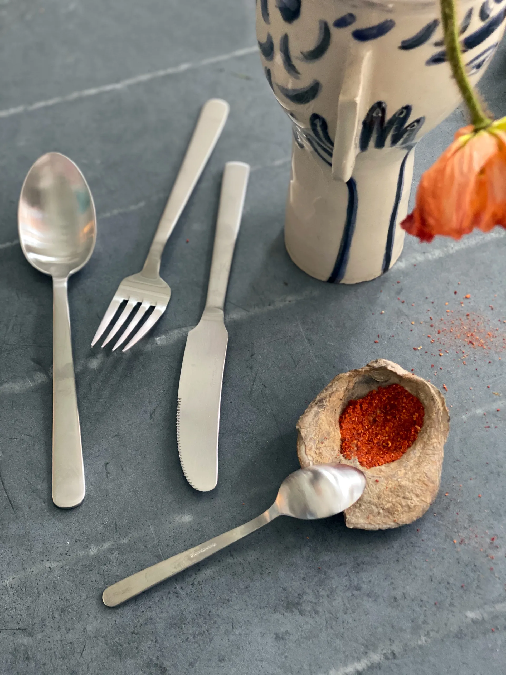 Grand Prix talheres 24 peças, Aço matte Kay Bojesen