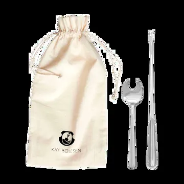 Grand Prix talheres de marisco 8 peças - Aço polido - Kay Bojesen