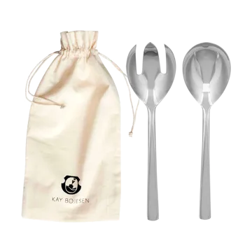 Grand Prix talheres de salada 18.5 cm 2 peças - Aço polido - Kay Bojesen