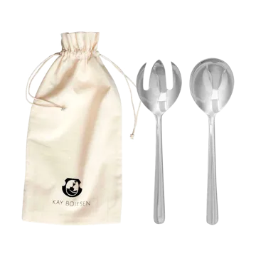Grand Prix talheres de salada 23.5 cm 2 peças - Aço polido - Kay Bojesen