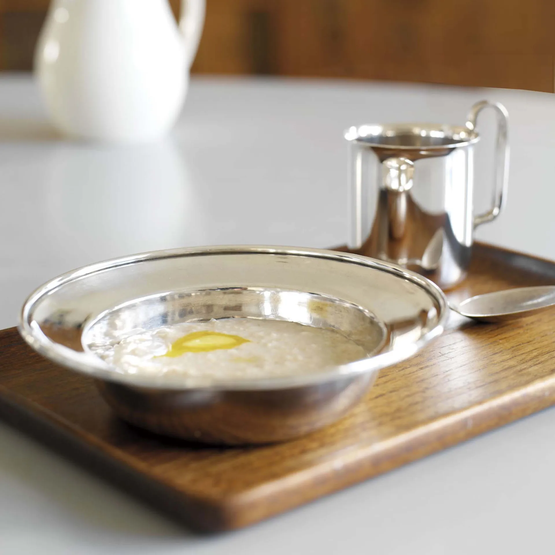 Kay Bojesen prato aço Ø16.3 cm, Aço polido Kay Bojesen