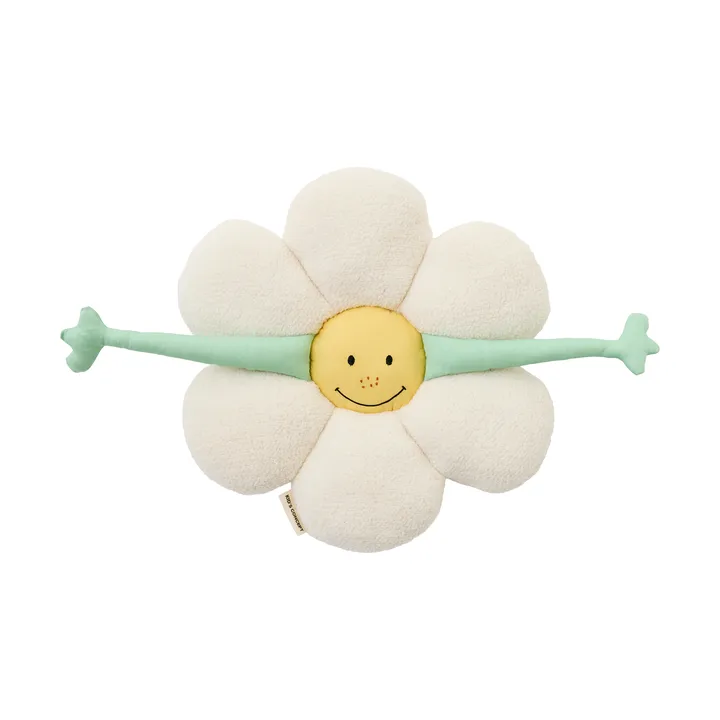 Almofada Blomma - Branco-verde-amarelo - Kid's Concept