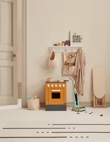 Cilindro têxtil de armazenamento 2-peças Kid's Base - Branco natural - Kid's Concept