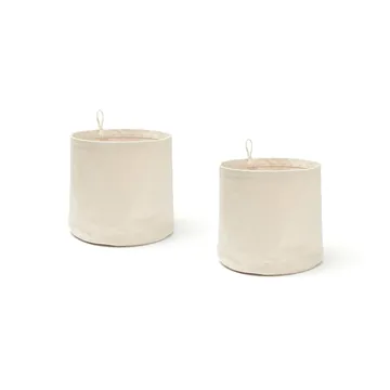 Cilindro têxtil de armazenamento 2-peças Kid's Base - Branco natural - Kid's Concept