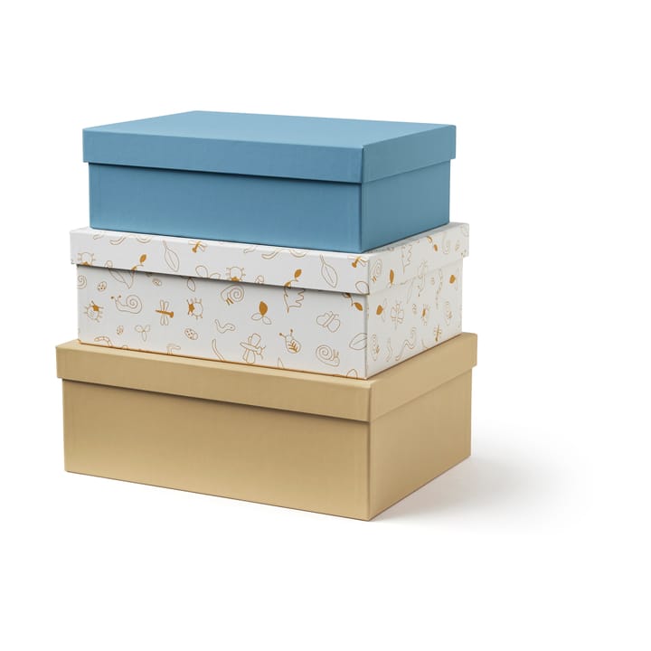 Conjunto de caixas de armazenamento Kid's Base, Azul Kid's Concept