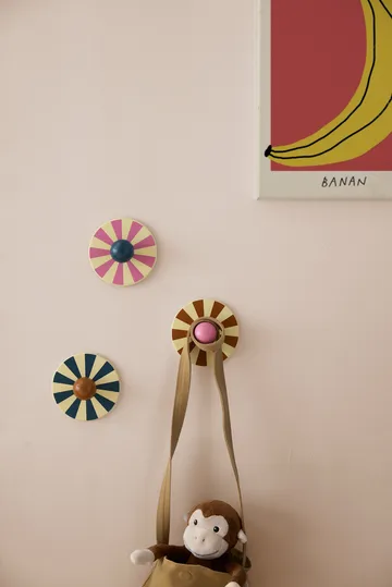 Gancho Cirkus 3 peças - Multi, Ø10x4,4 cm - Kid's Concept