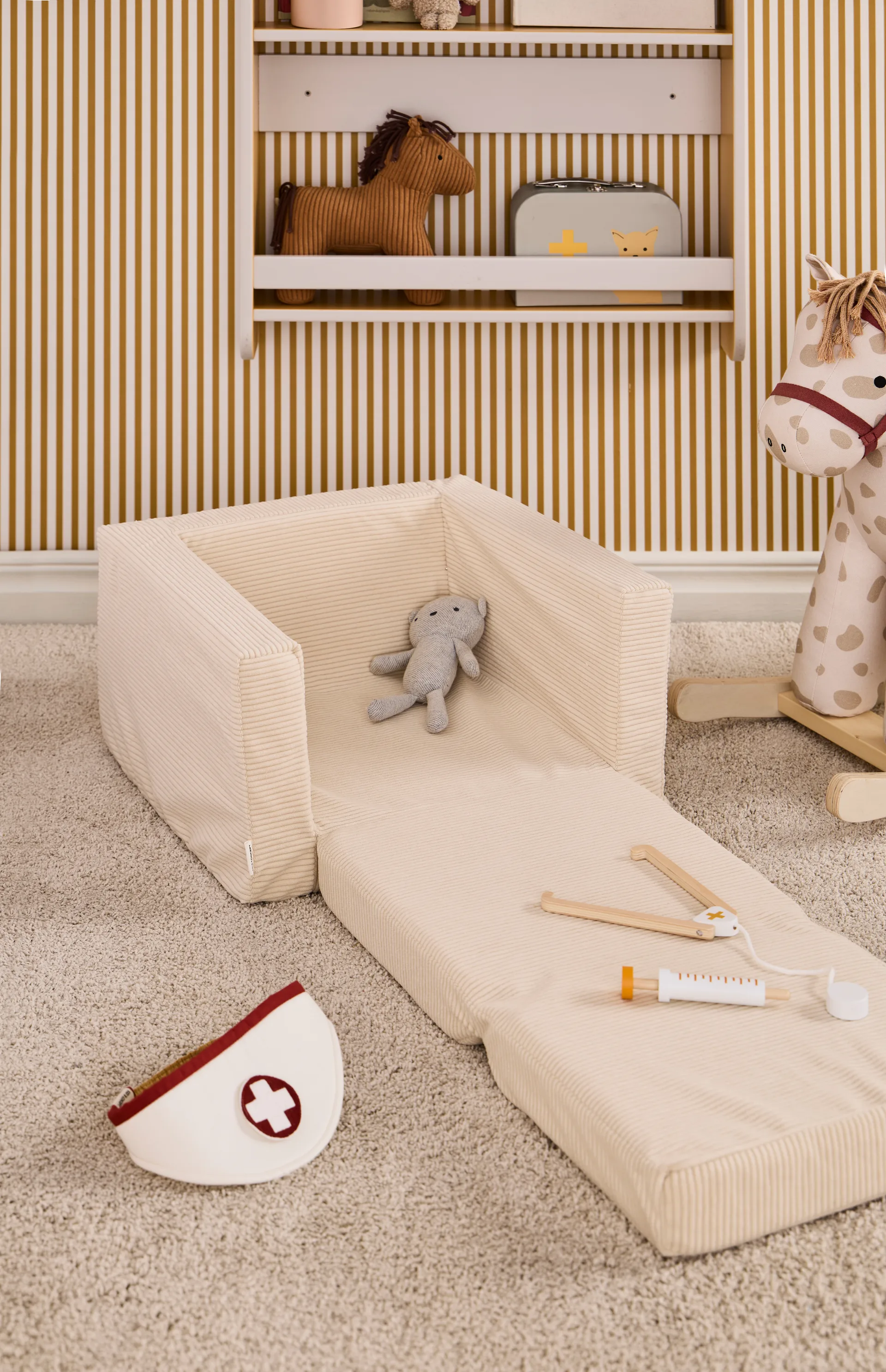 Kid's Base poltrona dobrável , Branco natural Kid's Concept