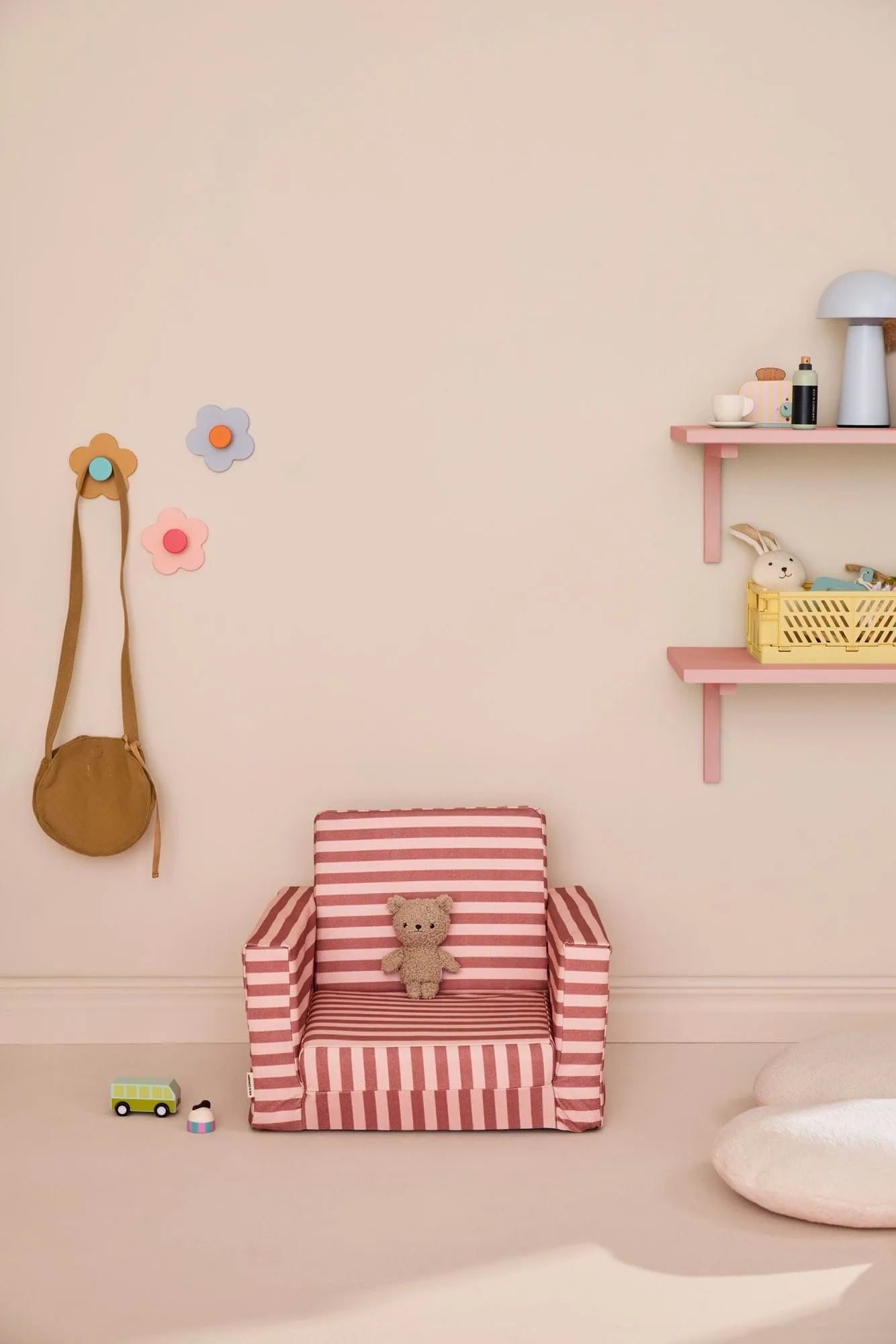 Kid's Base poltrona dobrável , Rosa castanho Kid's Concept