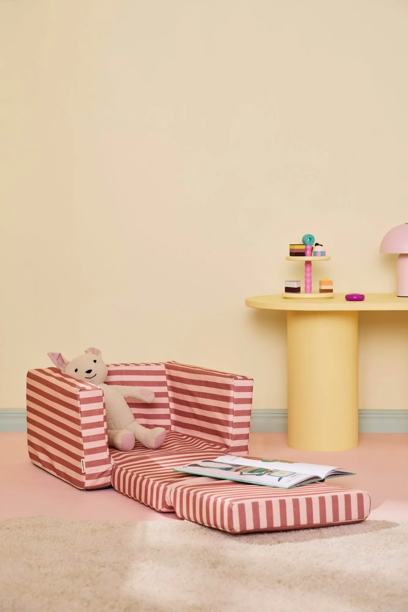 Kid's Base poltrona dobrável , Rosa castanho Kid's Concept