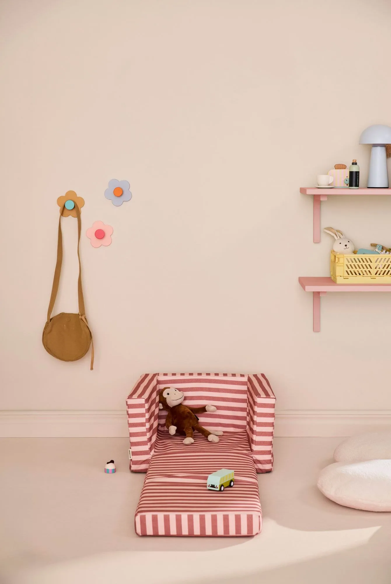 Kid's Base poltrona dobrável , Rosa castanho Kid's Concept