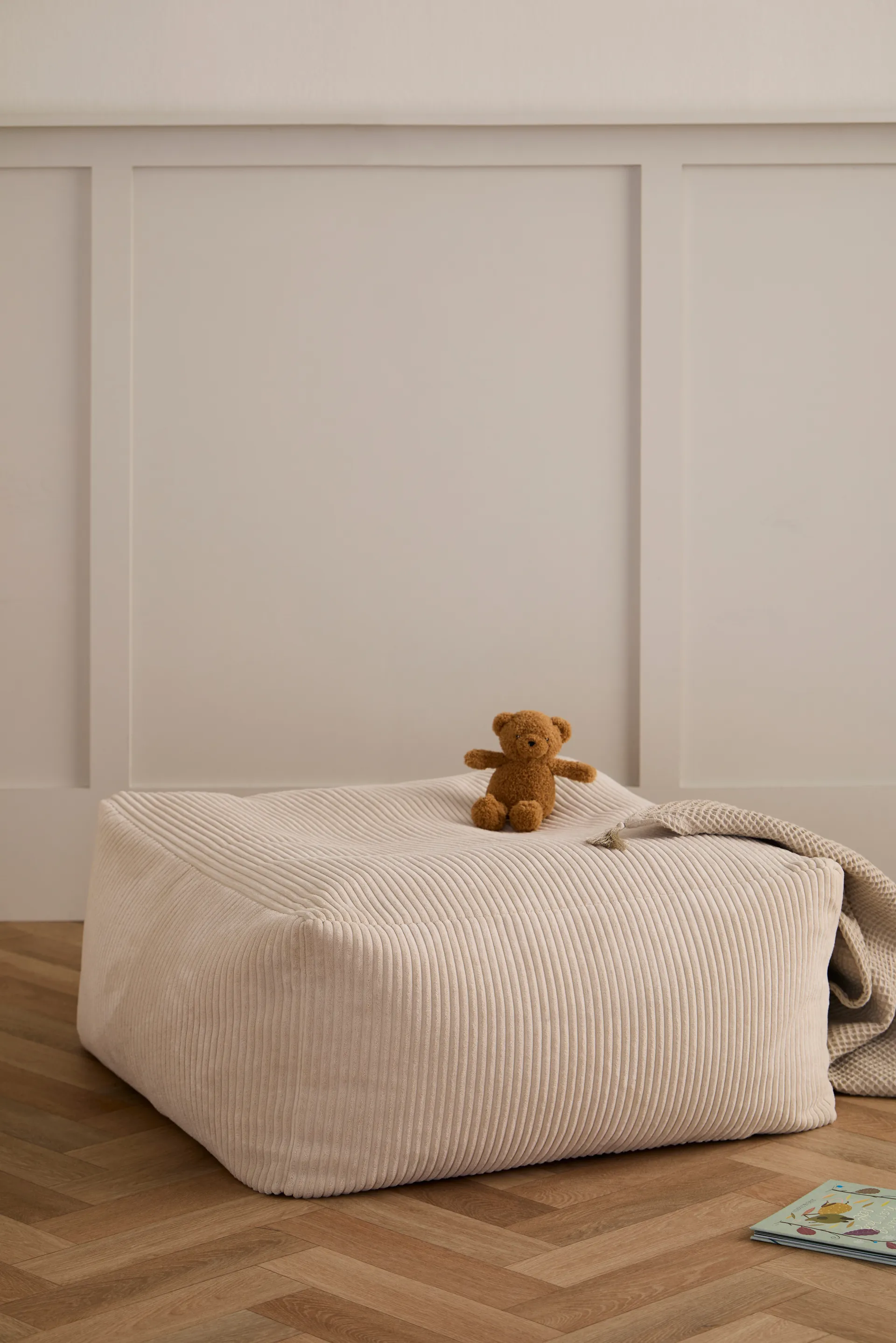 Kid's Base pufe 85x85x34 cm, Branco natural Kid's Concept