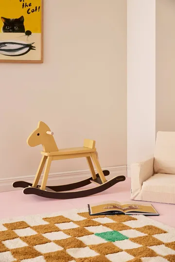 Kid's Concept cavalo de balanço - Amarelo mel - Kid's Concept