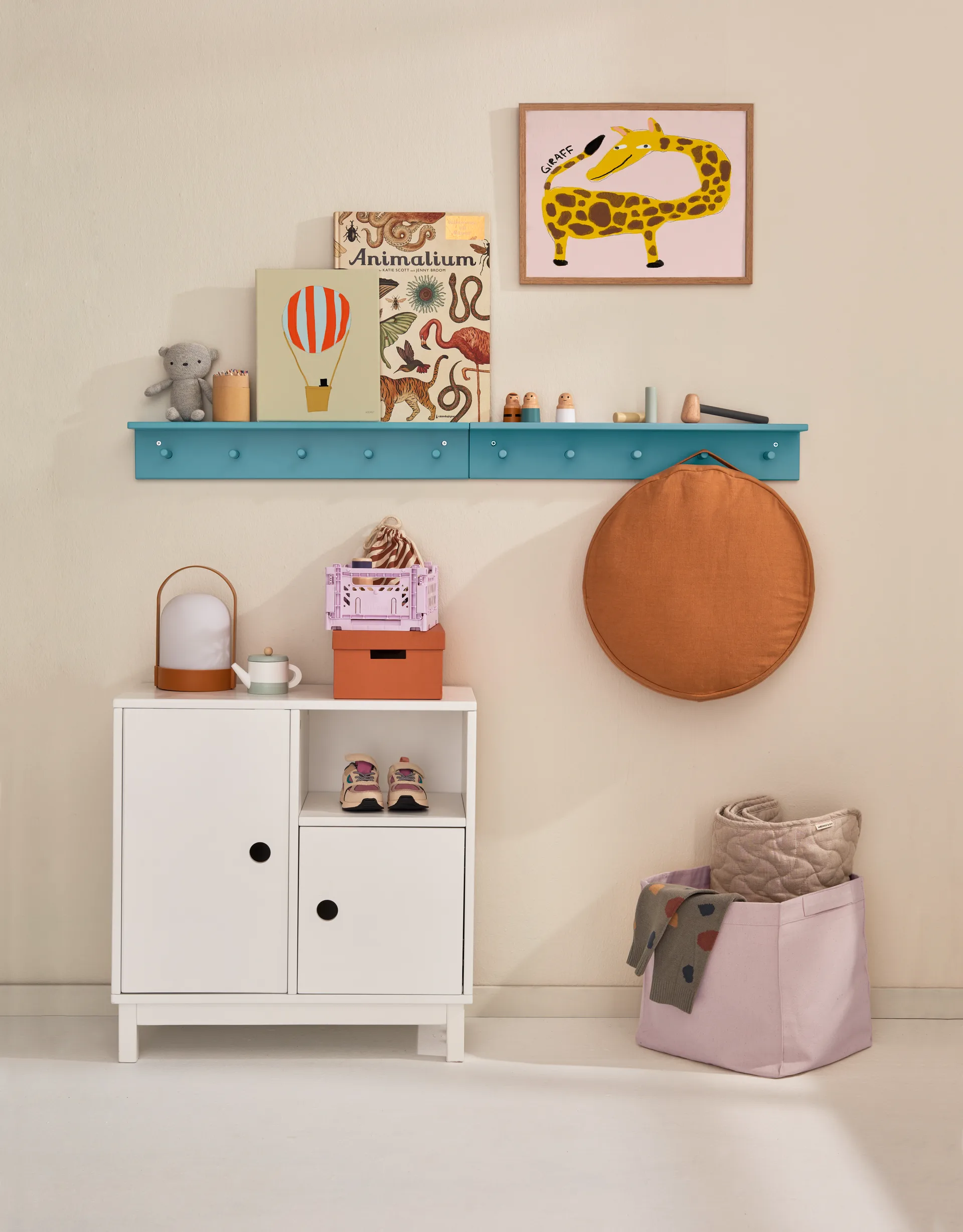 Prateleira com ganchos Star, Turquesa  Kid's Concept